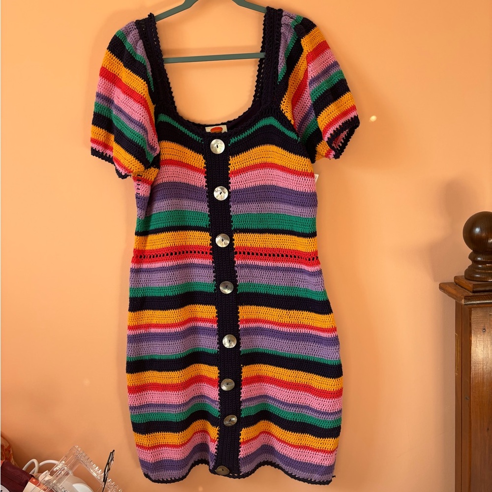 Farm Rio striped mini dress